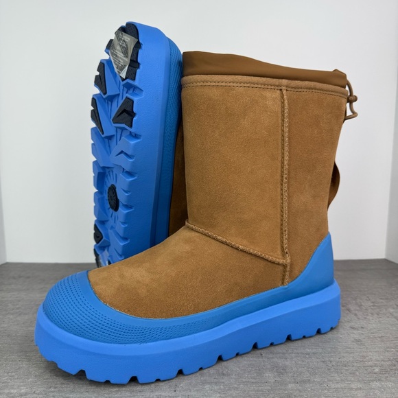 UGG Classic Short Weather Hybrid WP Suede Boots -Chestnut- 1143992 Men’s Size 10